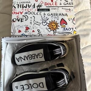 Dolce & Gabbana Black and White Sneakers